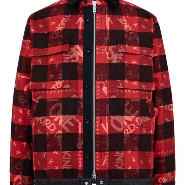 사카이 에릭 헤이즈 체크 블루종 자켓