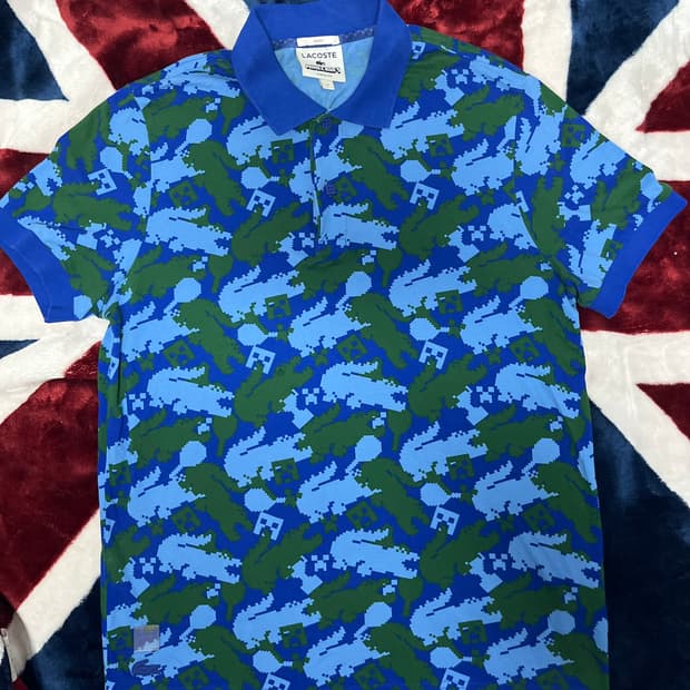 라코스테 X 마인크래프트 폴로티 100