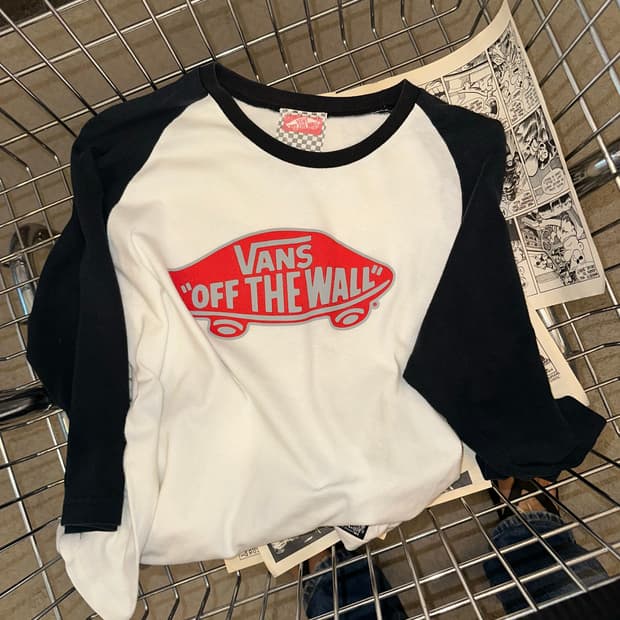 Vans raglan logo print 3-quarter sleeve