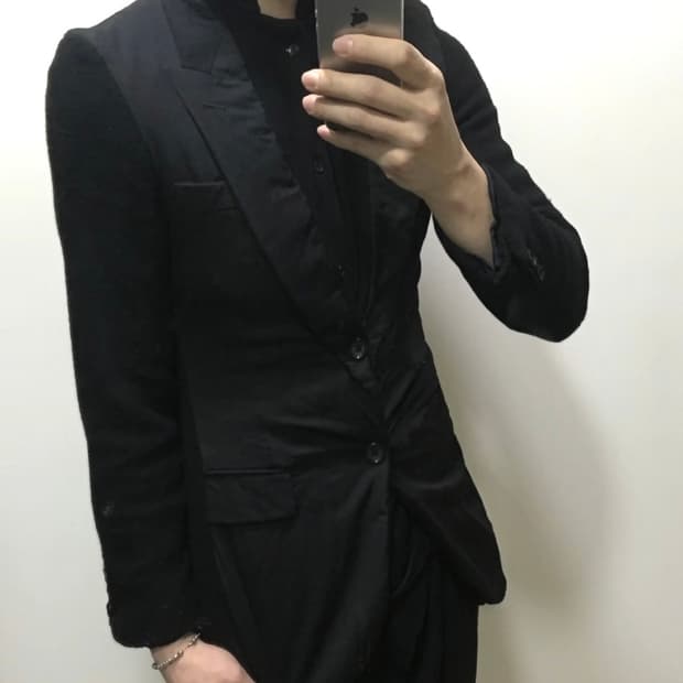 꼼데가르송 옴므 플러스 09fw 축융 도킹 자켓