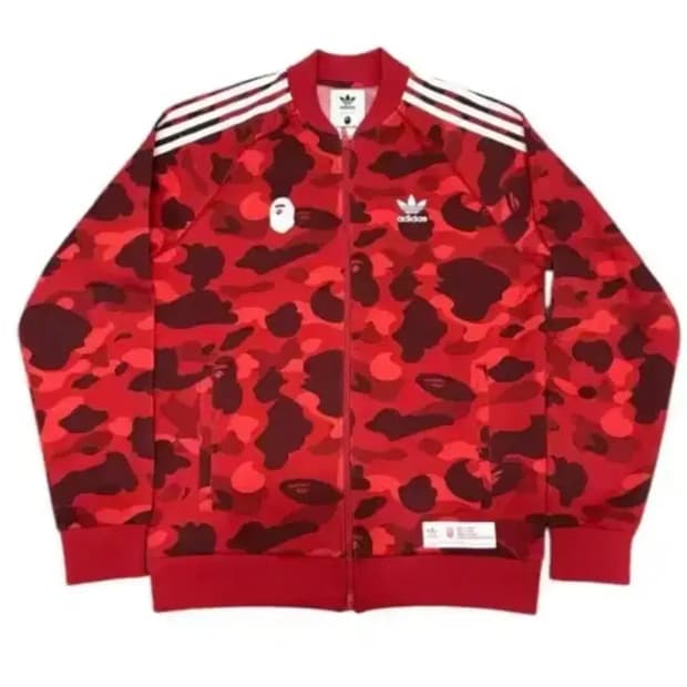 아디다스X베이프 트랙탑 져지 적계 카모 