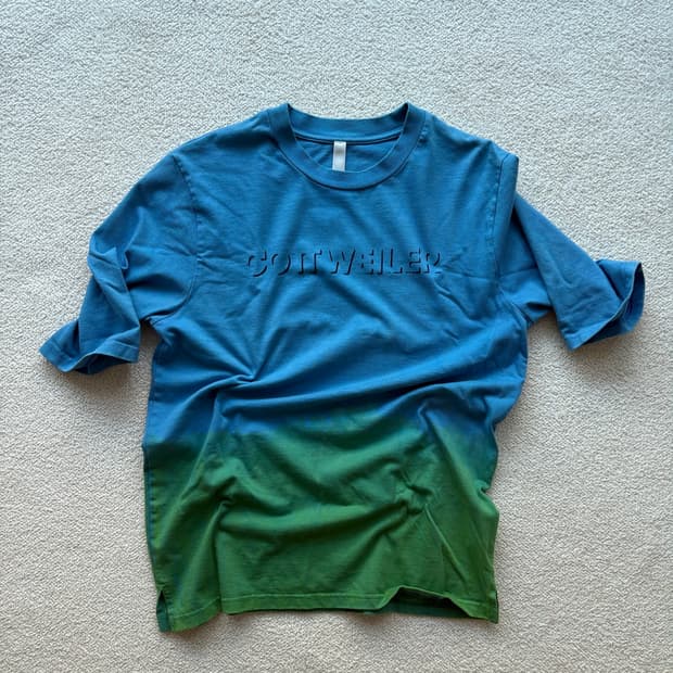 [M] Cottweiler blue/green tshirt