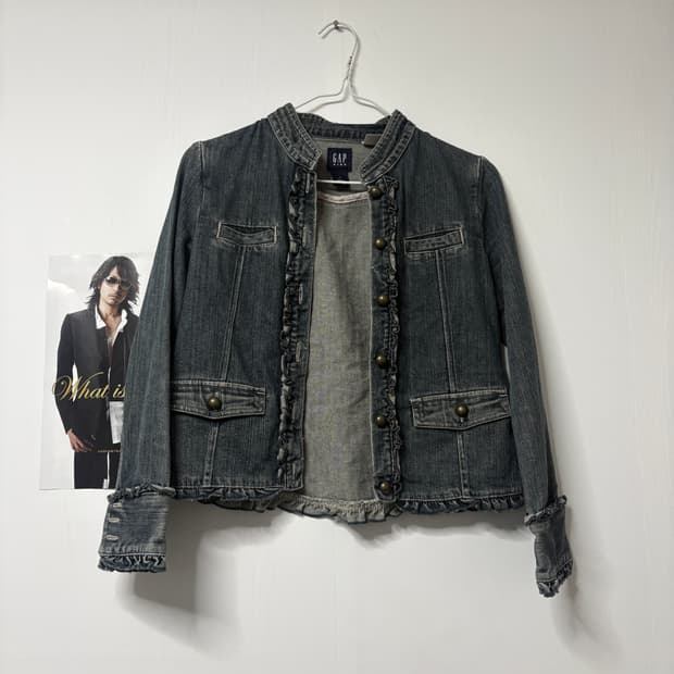 GAP 키즈 청자켓 착샷잇음