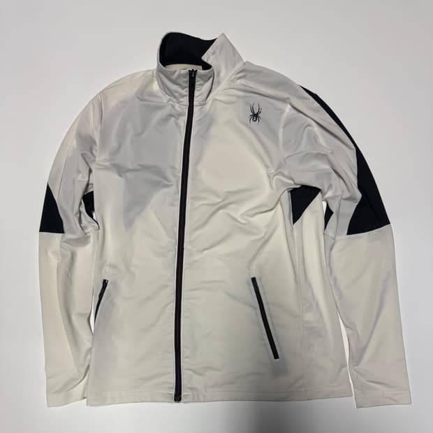 스파이더 spyder 기능성 화이트 집업 M