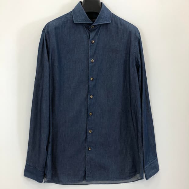 라르디니 (국내판) 부토니에자수 데님셔츠 110