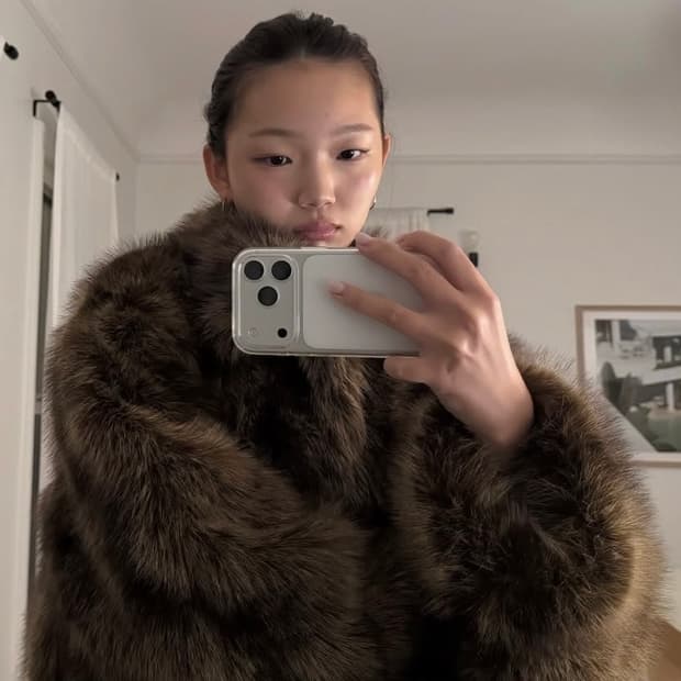 퍼코트 Peppermayo Cropped Faux Fur Coat