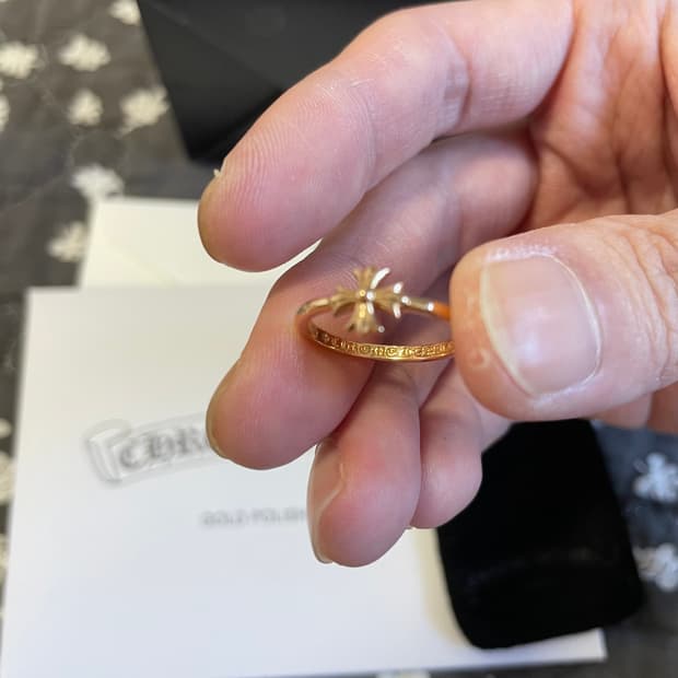 [us5] 크롬하츠 CH 플러스 버블검링 22k 골드 