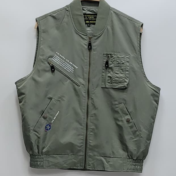 U.S. AIR FORCE 미공군 파일럿 베스트 조끼 / 남 XL