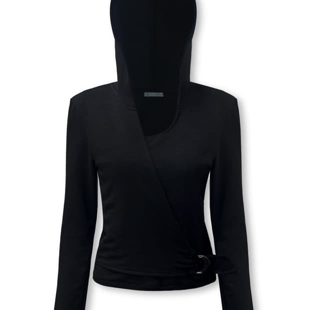 (10/8까지 판매)0104 공일공사 BELTED WRAP HOODIE