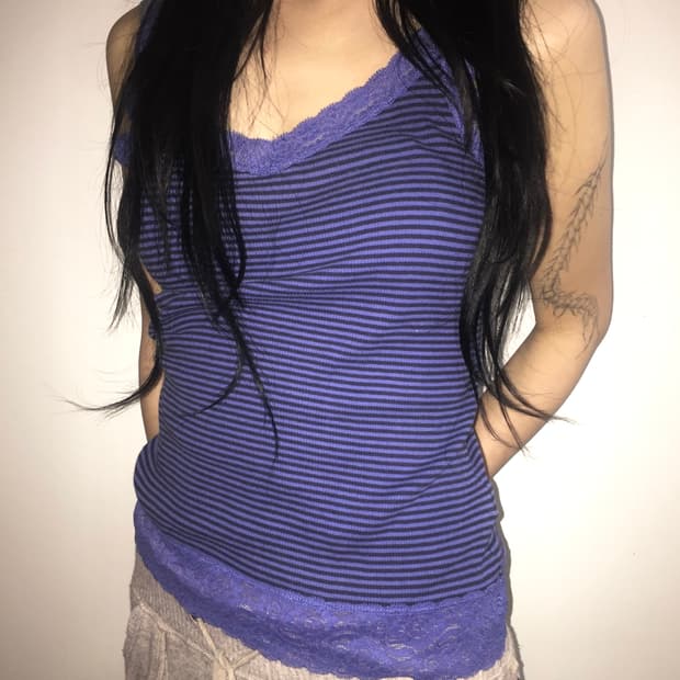 빈티지 스트라이프슬리브리스