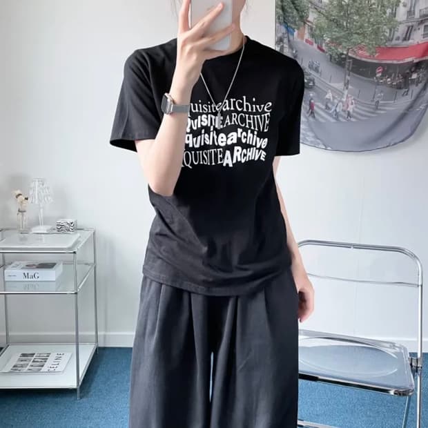 이지유니크 Exquisite T 티셔츠 블랙 판매