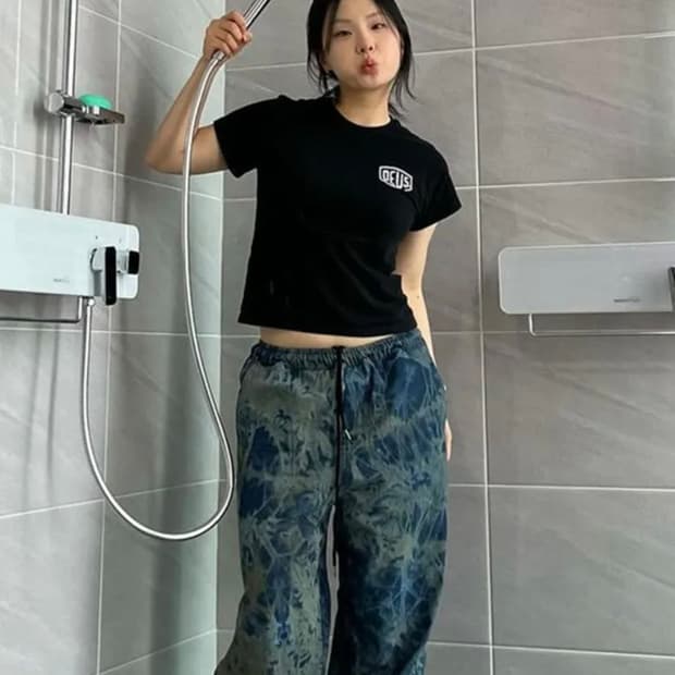 브라운브레스 태그 플래쉬 밴딩 진 인디고색상 M