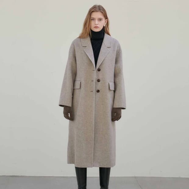 닐바이피(NILBY P) 캐시울 핸드메이드 코트