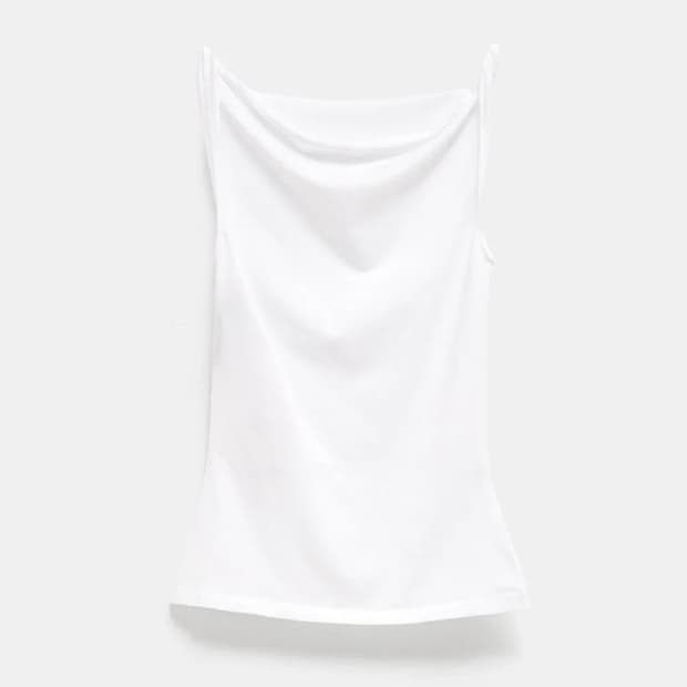 [XS,S,M,L]팔로마울 Simp 슬리브리스 탑/화이트