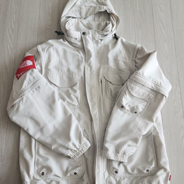 슈프림 노스페이스 트레킹 컨버터블 스톤 L사이즈