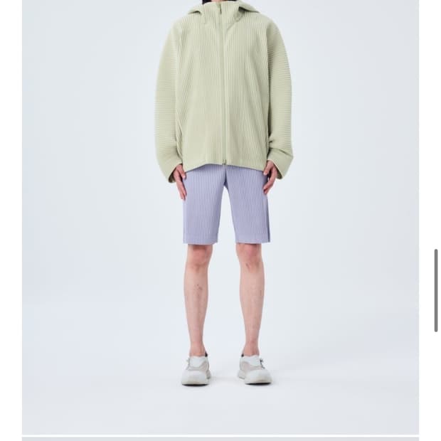 옴므 플리세 오버후디 점퍼