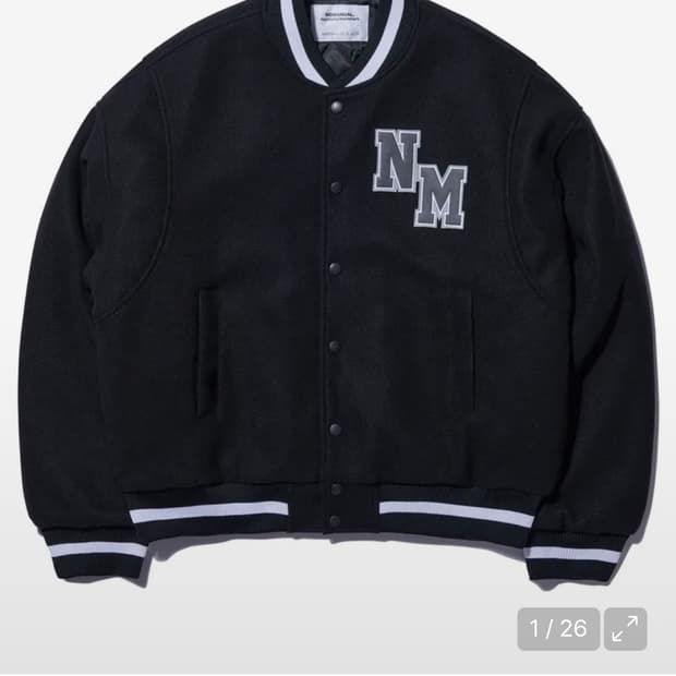 노메뉴얼 바시티자켓 누빔 M