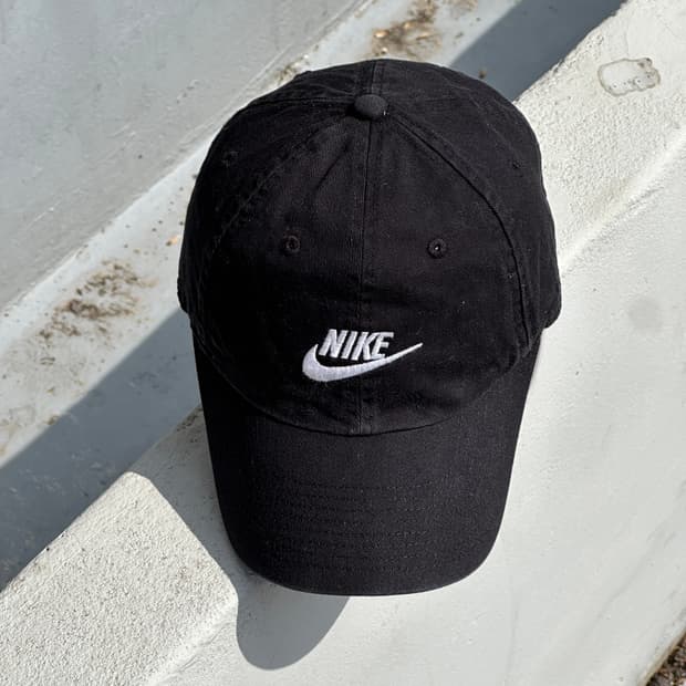 [F] 나이키 로고 레거시91 블랙 볼캡 모자