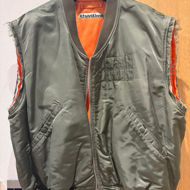 StandAlone 카키 MA-1 봄버 베스트