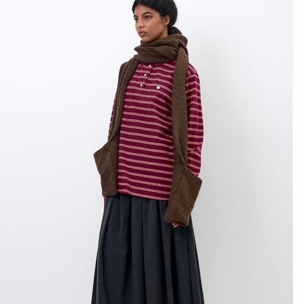 파르티멘토우먼 롱슬리브 버건디