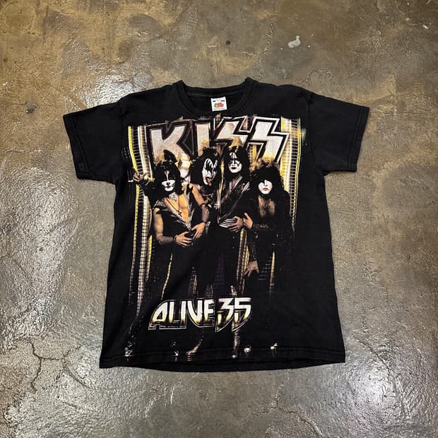 KISS Alive 35 키스 빈티지 밴드티 XS