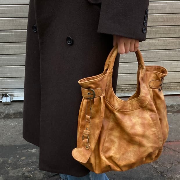 빈티지 하트 키링 호보백