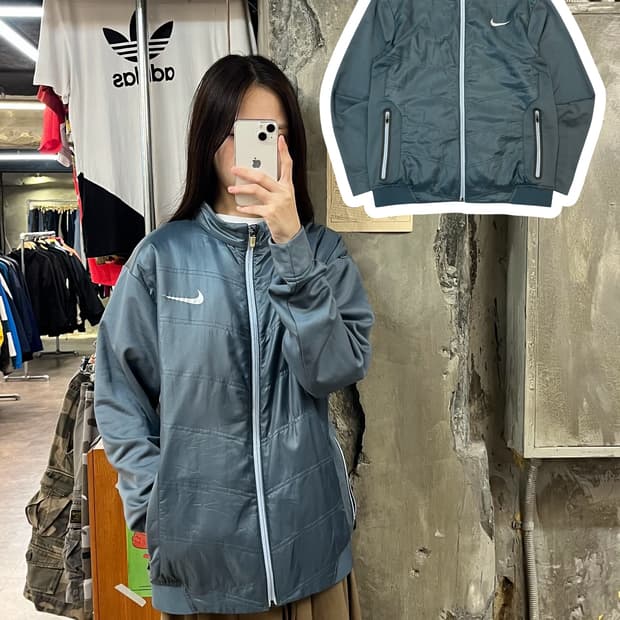 나이키 골프 집업 그레이 XL #csz1089