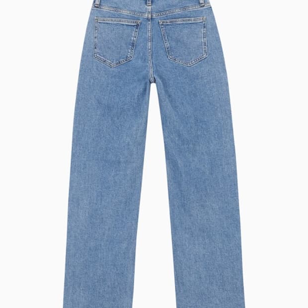 CK 캘빈클라인 하이라이즈 루즈핏 데님팬츠 J220510