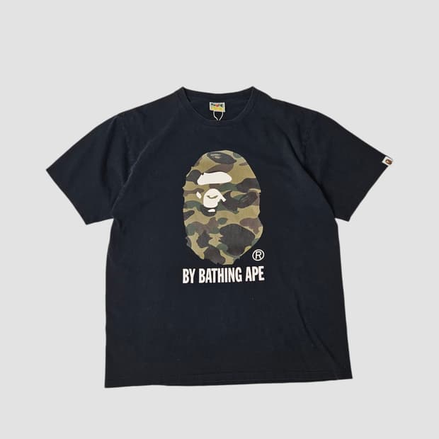 베이프 빅헤드 카모 사루 티셔츠 2XL XXL