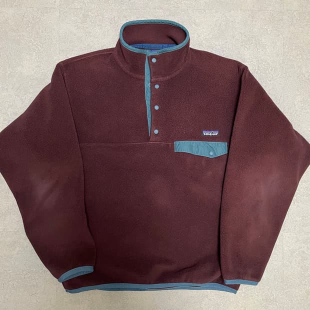 빈티지 파타고니아 신칠라 플리스 옵시디언 플럼