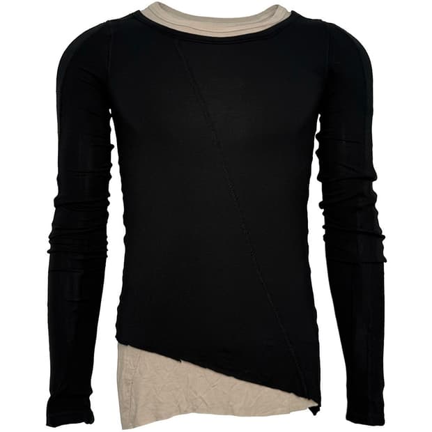 Asymmetric Layered Long Sleeve Top