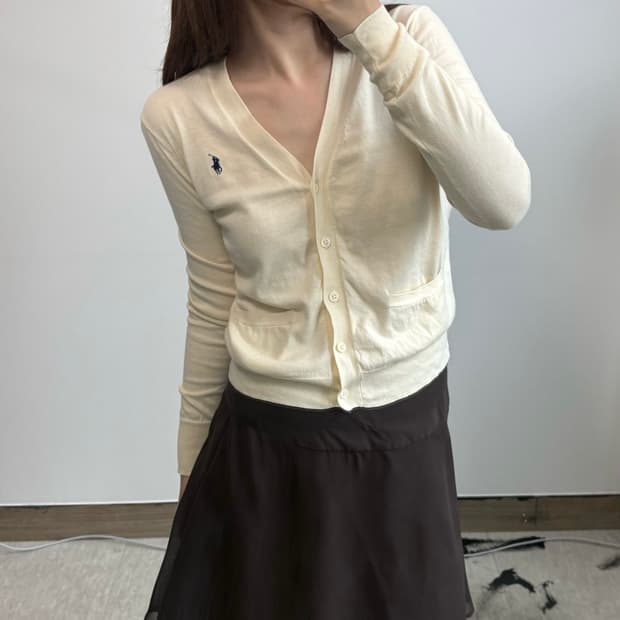폴로 랄프로렌 신형 피마코튼 브이넥 가디건