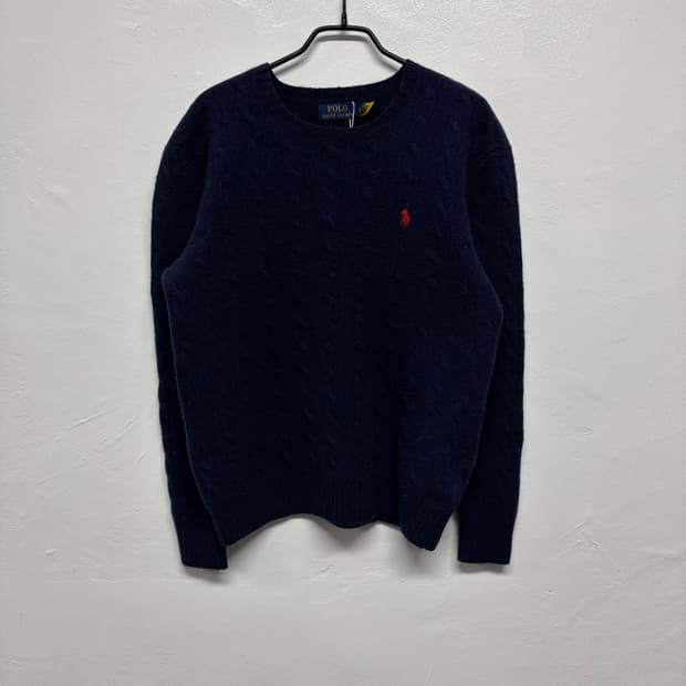 폴로 랄프로렌 울 케이블 니트