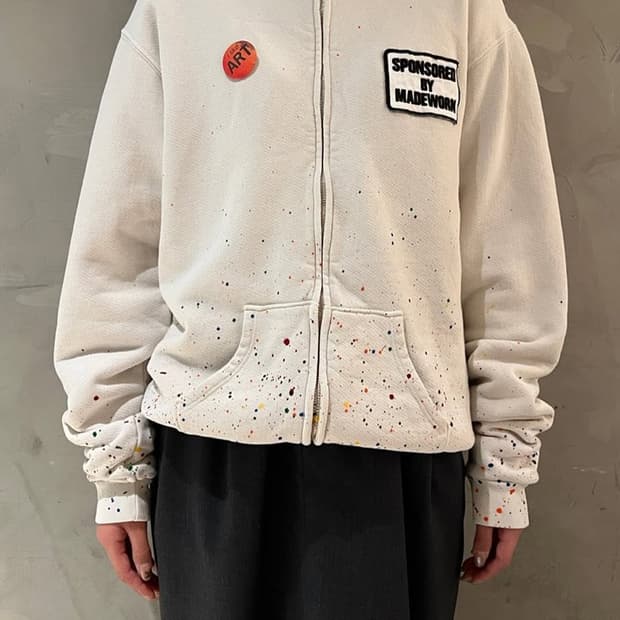 에크루 메이드원 made worn 아티스트 후드 집업