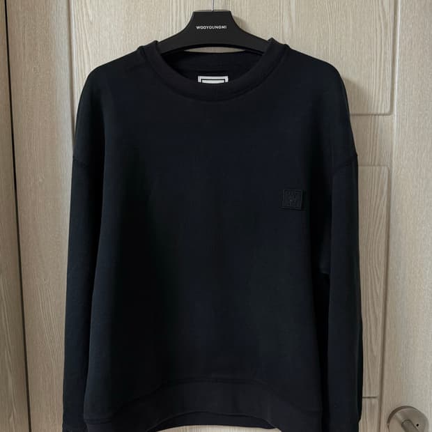 우영미 플라워 맨투맨 블랙 46.