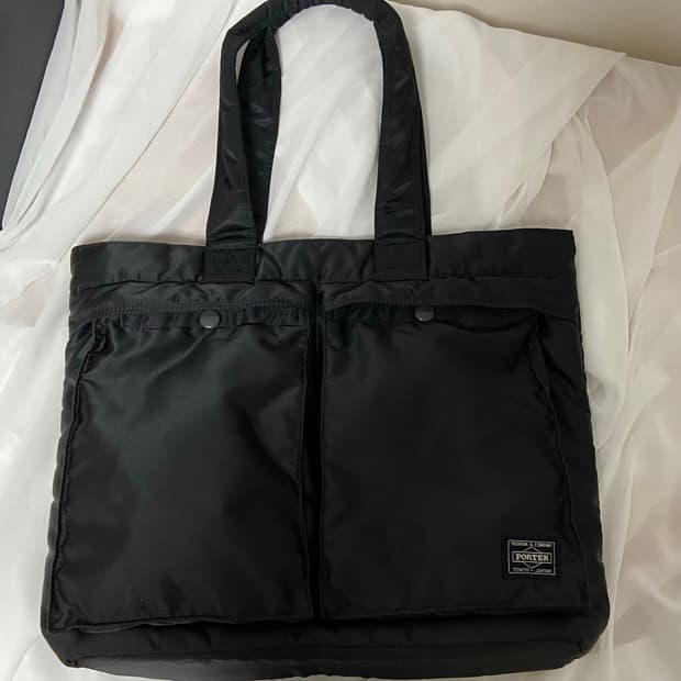 PORTER 포터 탱커 토트백 블랙