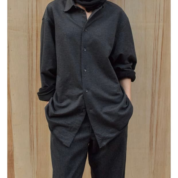 [2] 머듈 oversized shirts (deep grey)
