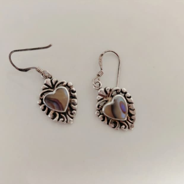 Vintage silver antique earrings 
