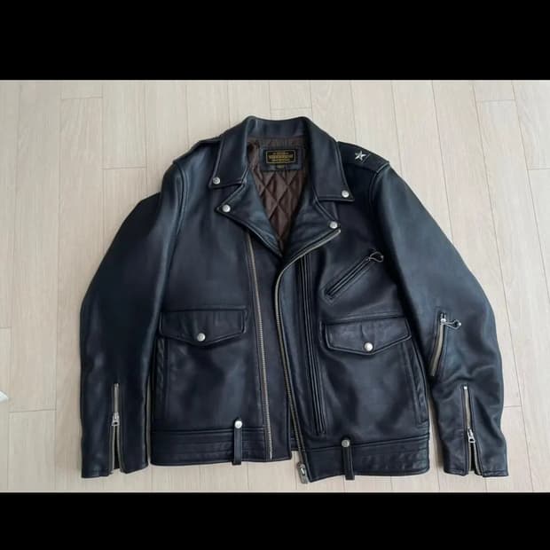 네이버후드 레더자켓 M