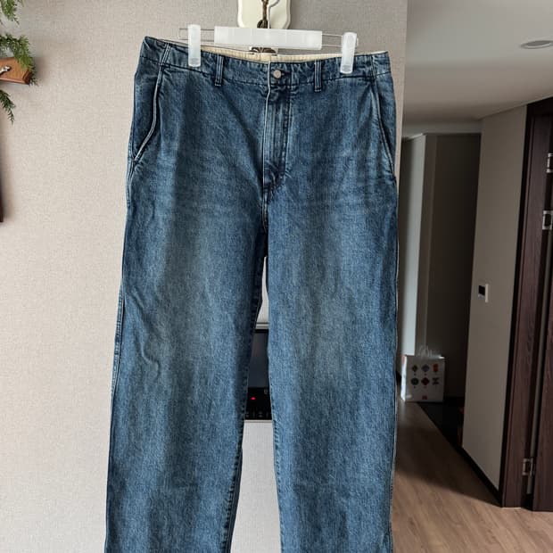 포터리 원워시 와이드 중청(미드블루2) 3사이즈 판매