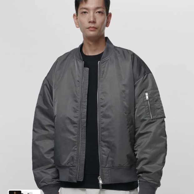 무신사 스탠다드 MA-1 봄버 L 다크 그레이