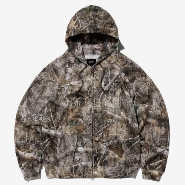 스웨이드 후드집업