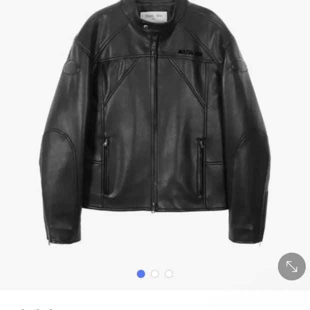 마뗑킴 레더 바이커 퀼팅 자켓 s사이즈