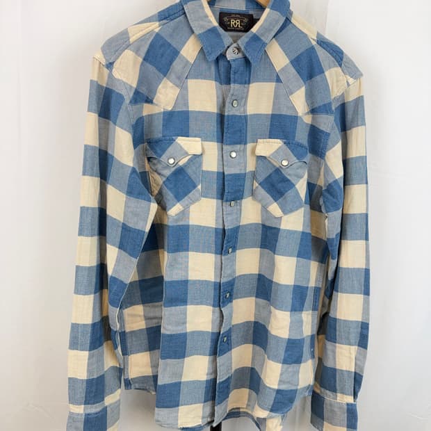 [RRL] 더블알엘 버팔로 웨스턴 플란넬 셔츠 플레이드 (변요한 착용)