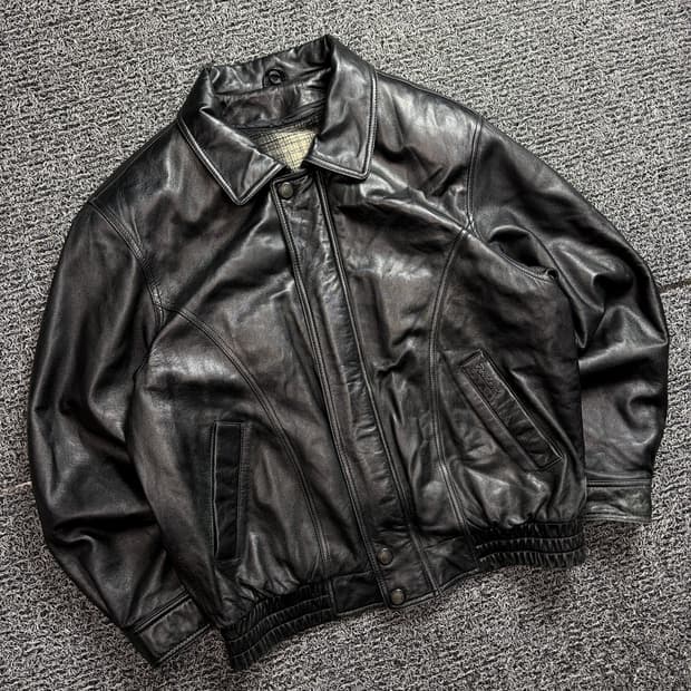 빈티지 아카이브 램스킨 가죽 봄버 자켓 2065