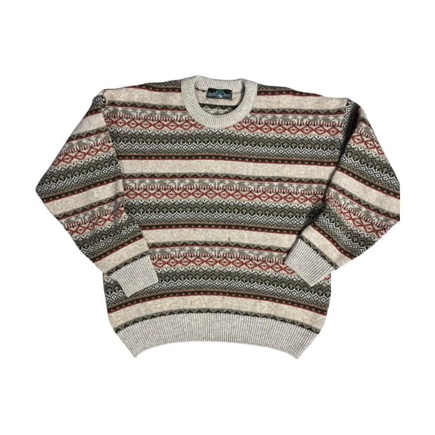 [Spring Creek] 페어아일 그랜파 울 니트