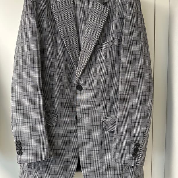 브아빗 체크수트 셋업