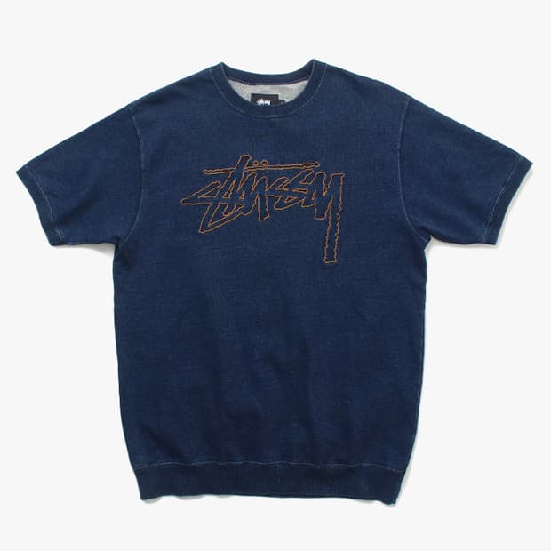 STUSSY "Denim Half Sweatshirts"