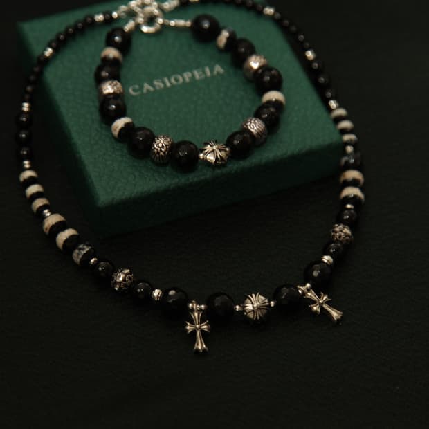 CASIOPEIA #059 Dazzling ZEBRA Necklace