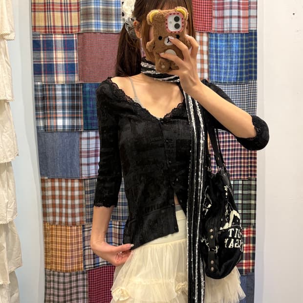 히스테릭글래머 패턴 가디건